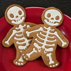 3D Váz Skelet Gingerbread Man Süti Kiszúró Szett, Műanyag Süteménynyomó Forma Sütéshez és Torta Dekoráláshoz kép