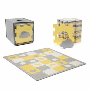 KINDERKRAFT Podložka penová puzzle Luno Shapes 185 x 165 cm Yello... kép