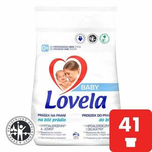 LOVELA Baby prášok na pranie na bielu bielizeň 4, 1 kg / 41 pracích dávok kép