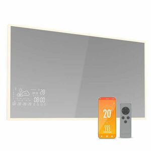 Blumfeldt Infravörös fűtőtest, Smart Mirror, Infravörös sugárzás, 600 W, IP44 kép