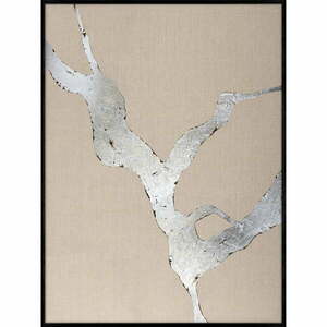 Kézzel festett kép 90x120 cm Wild Horizon Silver – Malerifabrikken kép