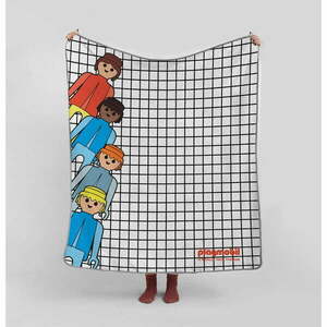 Mikroszálas gyerek takaró 130x130 cm Checkerboard – Playmobil kép