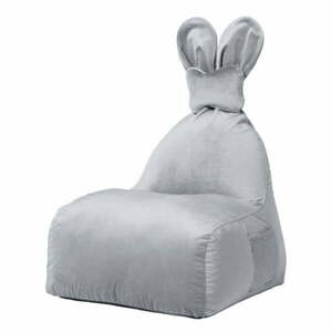 Világosszürke gyerek babzsák Funny Bunny – The Brooklyn Kids kép