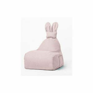 Világos rózsaszín gyerek babzsák Funny Bunny – The Brooklyn Kids kép