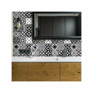 Decal Tiles Azulejos Rosario 30 db-os falmatrica szett, 10 x 10 cm - Ambiance kép