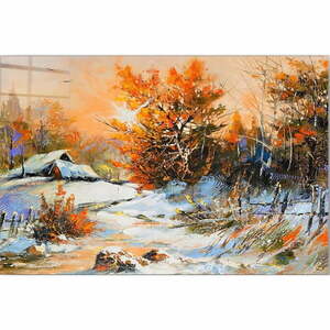 Üveg kép 100x70 cm Winter – Wallity kép