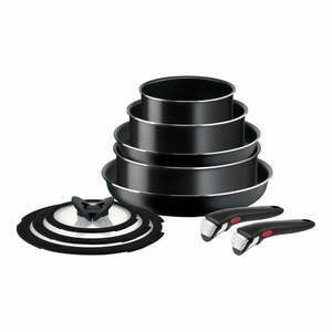 Alumínium edény készlet 10 db-os INGENIO EASY COOK & CLEAN BLAC L1549042 – Tefal kép