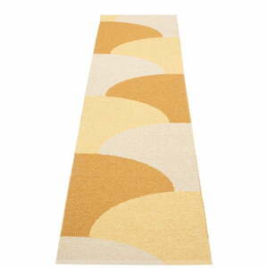 Okkersárga kültéri-beltéri futószőnyeg 70x270 cm Hill Ochre Pale Yellow – Pappelina kép