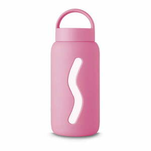 Rózsaszín utazó ivópalack 500 ml Flamingo Pink – Muuki kép