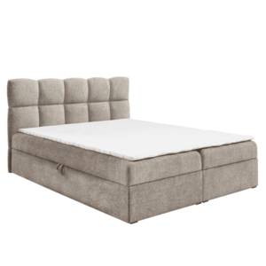 Boxspring ágy, 120x200, szürkésbézs Taupe, NEGRY kép