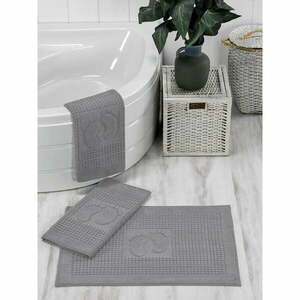 Szürke fürdőszobai kilépő szett 3 db-os 50x70 cm – Mila Home kép