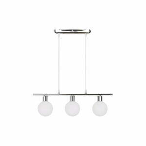Ezüstszínű függőlámpa üveg búrával 10x52 cm Oden – Candellux Lighting kép