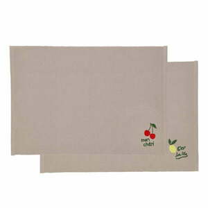 Pamut tányéralátét szett 2 db-os 33x48 cm Bistro – Södahl kép