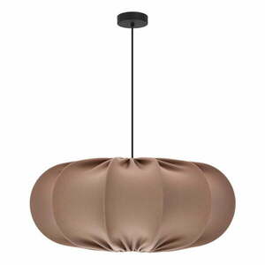 Barna függőlámpa textil búrával ø 52 cm Cafee – Candellux Lighting kép