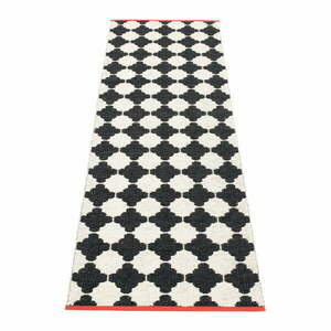 Fekete-fehér kültéri-beltéri futószőnyeg 70x225 cm Marre Black Coral – Pappelina kép