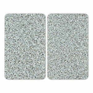 Edzett üveg tűzhely fedőlap szett 2 db-os 30x52 cm Granite – Wenko kép