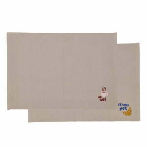 Pamut tányéralátét szett 2 db-os 33x48 cm Bistro – Södahl kép