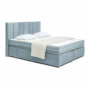 Kék boxspring ágy 160x200 cm Olia Bold Line – Bonami Selection kép