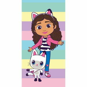 Pamut gyerek fürdőlepedő 70x140 cm Gabby´s Dollhouse Colors – Jerry Fabrics kép