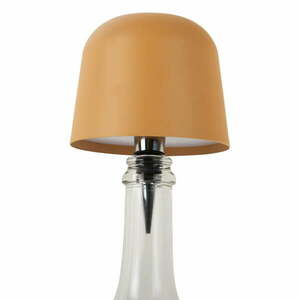 Okkersárga LED asztali lámpa üvegre, fém búrával (magasság 13 cm) Cone Hat LED – Leitmotiv kép