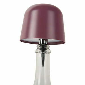 Mályvaszínű LED asztali lámpa üvegre, fém búrával (magasság 13 cm) Cone Hat LED – Leitmotiv kép