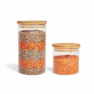Élelmiszertartó üveg doboz szett 2 db-os – Bonami Essentials kép