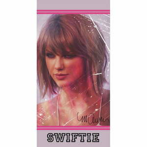 Rózsaszín pamut gyerek fürdőlepedő 70x140 cm Swiftie – Jerry Fabrics kép