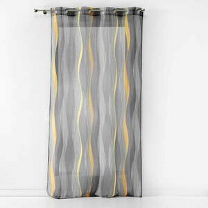 Szürke voile fényáteresztő függöny 140x240 cm Ondulys – douceur d'intérieur kép
