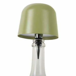 Zöld LED asztali lámpa üvegre, fém búrával (magasság 13 cm) Cone Hat LED – Leitmotiv kép