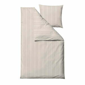 Bézs kétszemélyes hosszabbított damaszt ágyneműhuzat 200x220 cm Noble – Södahl kép
