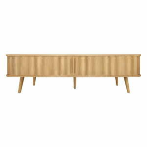 Natúr színű TV-állvány tölgyfa dekorral 178x50x40 cm Rove – Woodman kép