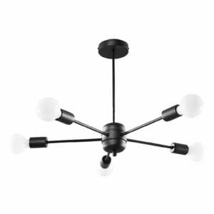 Fekete függőlámpa 66x66 cm Benedett - Nice Lamps kép