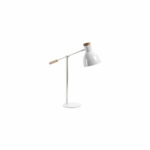 Fehér bükkfa asztali lámpa fém búrával (magasság 54 cm) Tescarle – Kave Home kép