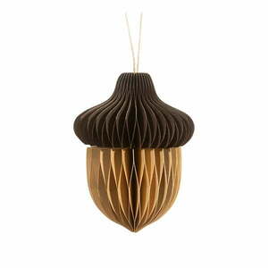 Papír kézzel készített karácsonyfadísz 10 cm Honeycomb Acorn – Sass & Belle kép