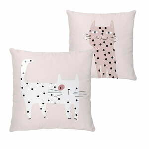 Pamut-szatén gyerek párna 45x45 cm Meow Meow – Butter Kings kép