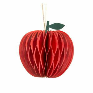 Papír kézzel készített karácsonyfadísz ø 8 cm Honeycomb Apple – Sass & Belle kép