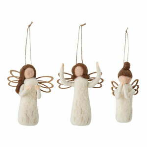 Gyapjú karácsonyfadísz készlet 3 db-os 13 cm Pavla – Bloomingville kép