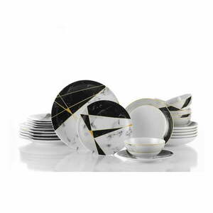 Black&White 24 db-os porcelán étkészlet - Kütahya Porselen kép