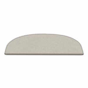 Krémszínű lépcsőszőnyeg szett 16 db-os 20x65 cm Plain Color – Vitaus kép