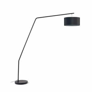 Fekete állólámpa textil búrával (magasság 221, 5 cm) Ciana – Kave Home kép