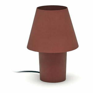 Terrakotta színű asztali lámpa fém búrával (magasság 30 cm) Canapost – Kave Home kép