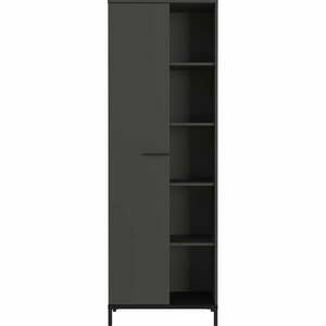 Antracitszürke könyvespolc 64x190x34 cm Rovigo – Germania kép
