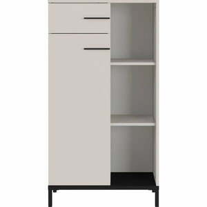 Krémszínű könyvespolc 64x120x34 cm Rovigo – Germania kép