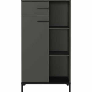 Antracitszürke könyvespolc 64x120x34 cm Rovigo – Germania kép