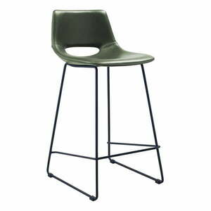 Khaki bőrutánzat bárszék (ülésmagasság 65 cm) Zahara – Kave Home kép