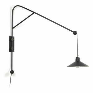 Fekete fali lámpa ø 30 cm Eleazar – Kave Home kép