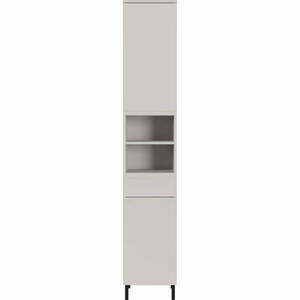 Krémszínű magas-keskeny fürdőszoba szekrény 34x190 cm Salinas – Germania kép