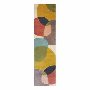 Kézi szövésű gyapjú futószőnyeg 60x230 cm Glow Multi – Flair Rugs kép