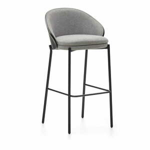 Fekete-szürke bárszék (ülésmagasság 77 cm) Eamy – Kave Home kép