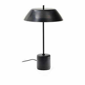 Fekete márvány asztali lámpa fém búrával (magasság 58 cm) Sayra – Kave Home kép